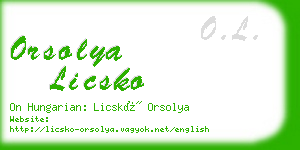 orsolya licsko business card